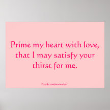 Amorcez mon coeur avec amour affiche