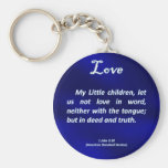 Amour 1 John 3-18 Porte-clé