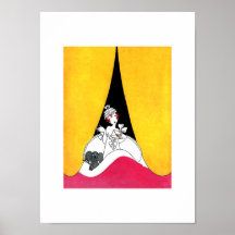 Amour. Affiche d'art d'art déco