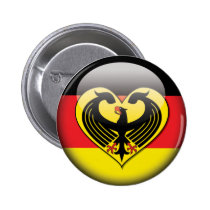 Amour allemand de drapeau badges publicitaires