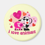 Amour animal aimants