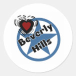 Amour Beverly Hills Autocollants Ronds