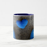 Amour bleu de coeur tasses