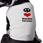 Amour Boston Terrier de paix Vêtement Pour Chien