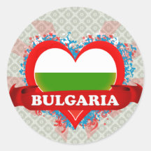 Amour Bulgarie du cru I Autocollants Ronds