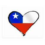 Amour chilien et fierté d'AMO Chili de Te de drape Cartes Postales