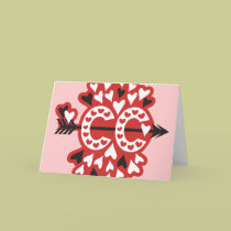 Amour courant de pays croisé cartes