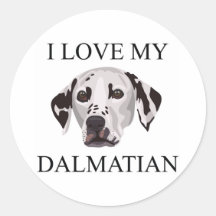 Amour dalmatien ! adhésif
