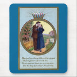 Amour dans un cru d'anneau Romance tapis de souris