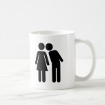 Amour de baiser de couples tasse