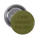 Amour de biscuit badges avec agrafe