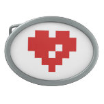 Amour de bit du coeur 8 de pixel boucle de ceinture