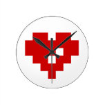 Amour de bit du coeur 8 de pixel horloges