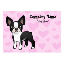Amour de Boston Terrier Modèles De Cartes De Visite