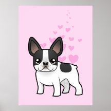 Amour de bouledogue français affiches