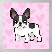Amour de bouledogue français posters