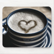 Amour de café tapis de souris