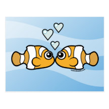 Amour de Clownfish Cartes Postales