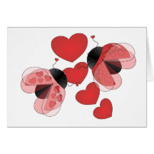 Amour de coccinelle cartes