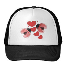 Amour de coccinelle casquette de camionneur
