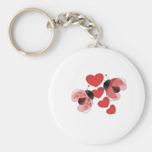 Amour de coccinelle porte-clés