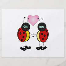 Amour de coccinelles tract personnalisé