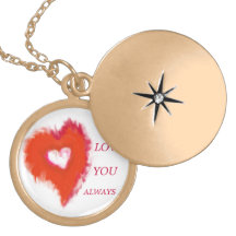 Amour de collier vous toujours pendentif en métal 