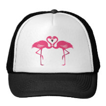 Amour de flamant casquettes