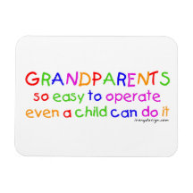 Amour de grands-parents magnets souples