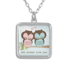 Amour de hibou toujours vous couplez le collier d'