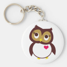 Amour de hibou vous porte-clés