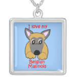 Amour de Kawaii CuteI mon Malinois belge Pendentifs