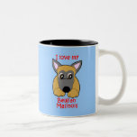 Amour de Kawaii CuteI mon Malinois belge Mugs