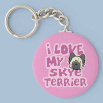Amour de Kawaii I mon Skye Terrier porte-clés
