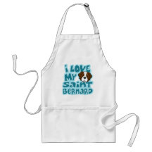 Amour de Kawaii I mon St Bernard Tablier