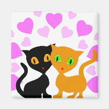 Amour de Kitty Magnets
