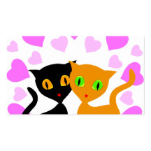 Amour de Kitty Modèle De Carte De Visite