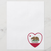 Amour de la Californie - coeur de drapeau de la Ca Prospectus