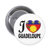 Amour de la Guadeloupe Badges Avec Agrafe