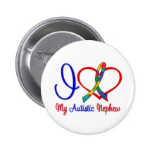 Amour de l'autisme I mon neveu autiste Badges