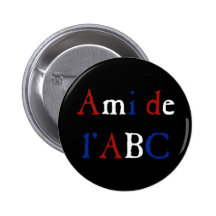 Amour de Les Misérables : Ami de l'ABC Button Badges