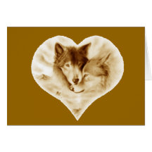 Amour de loup cartes