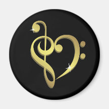 Amour de musique aimants pour réfrigérateur