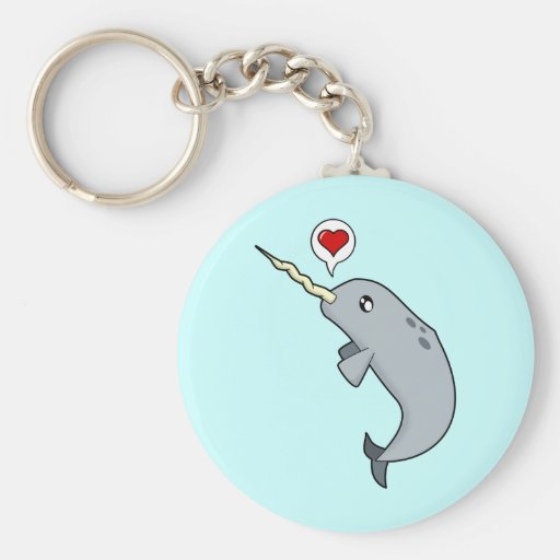 Amour de Narwhal Porte-clés