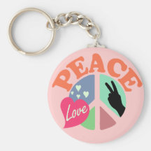 Amour de paix porte-clefs
