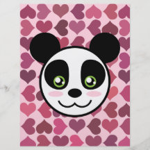 "Amour de panda " Prospectus Avec Motif