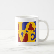 Amour de patinage tasse à café