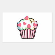 Amour de petit gâteau autocollant