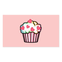Amour de petit gâteau carte de visite