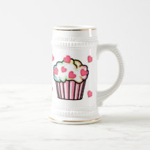Amour de petit gâteau tasse